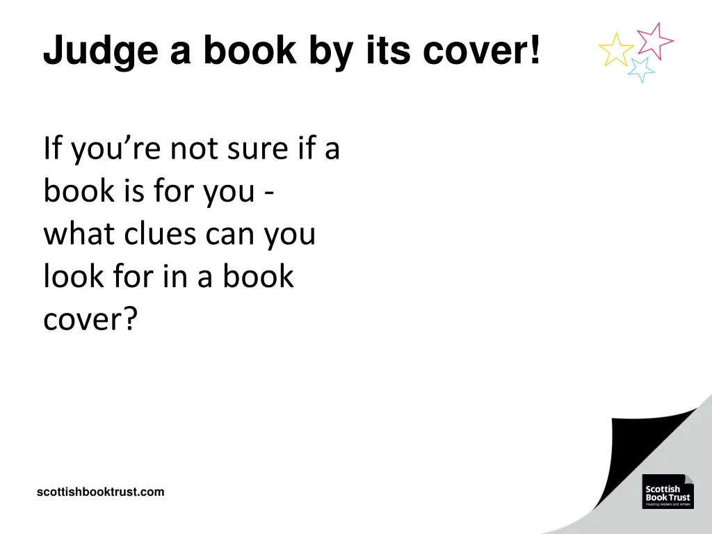 judge a book by its cover
