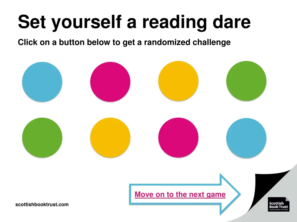 set yourself a reading dare
