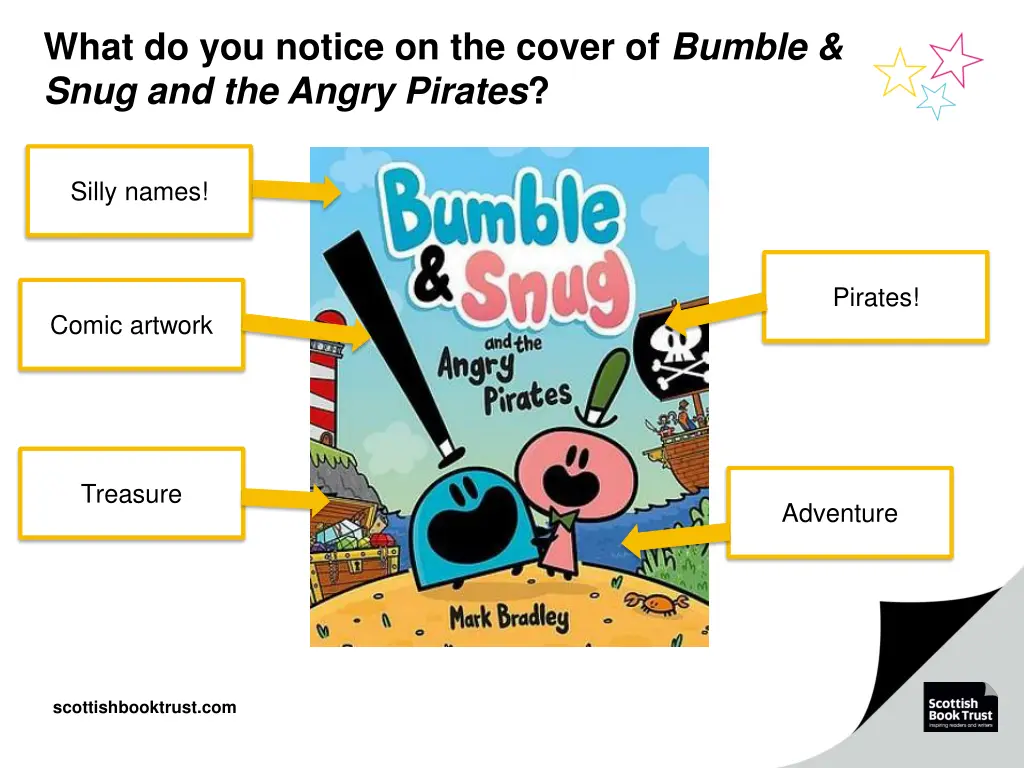what do you notice on the cover of bumble snug