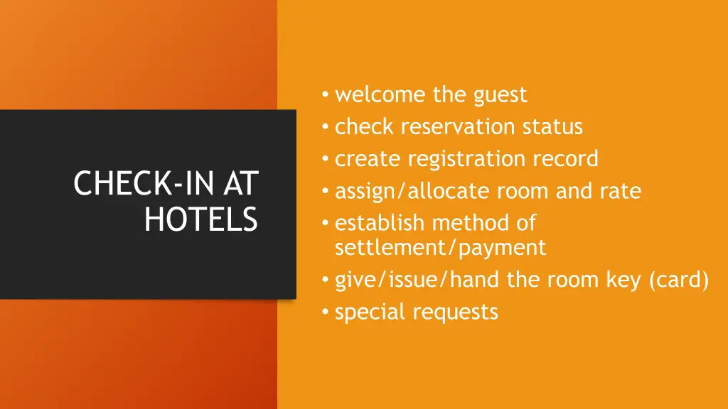 welcome the guest check reservation status create