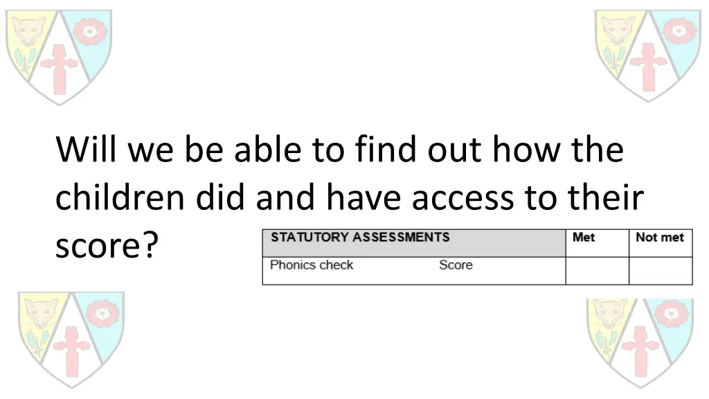 will we be able to find out how the children