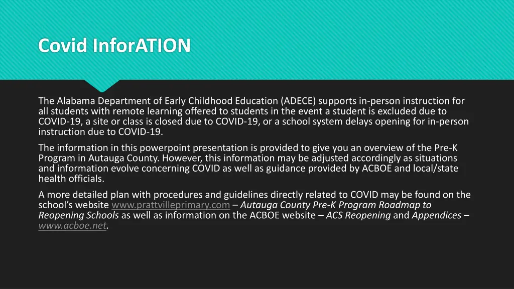 covid inforation