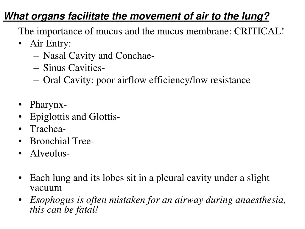 what organs facilitate the movement