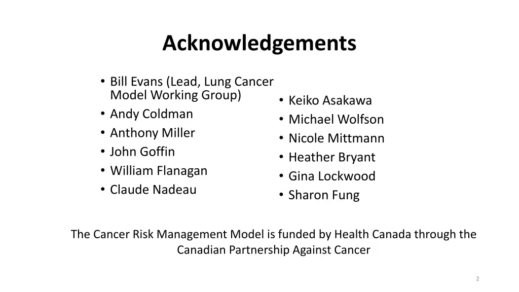 acknowledgements