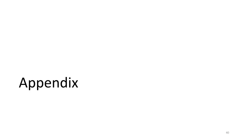 appendix