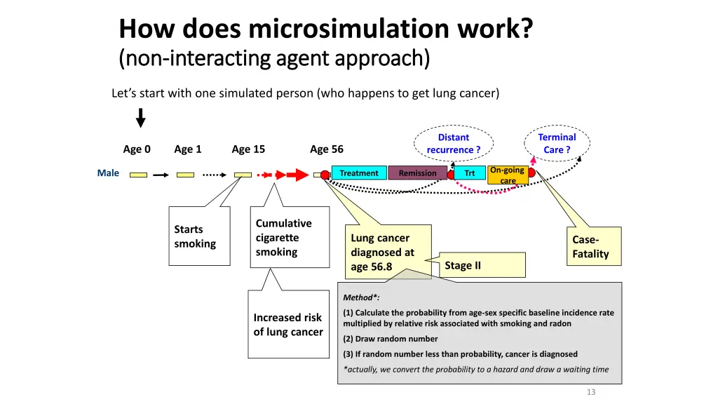 how does microsimulation work non non interacting