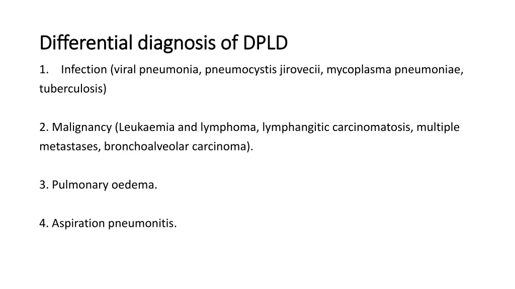 differential diagnosis of dpld differential