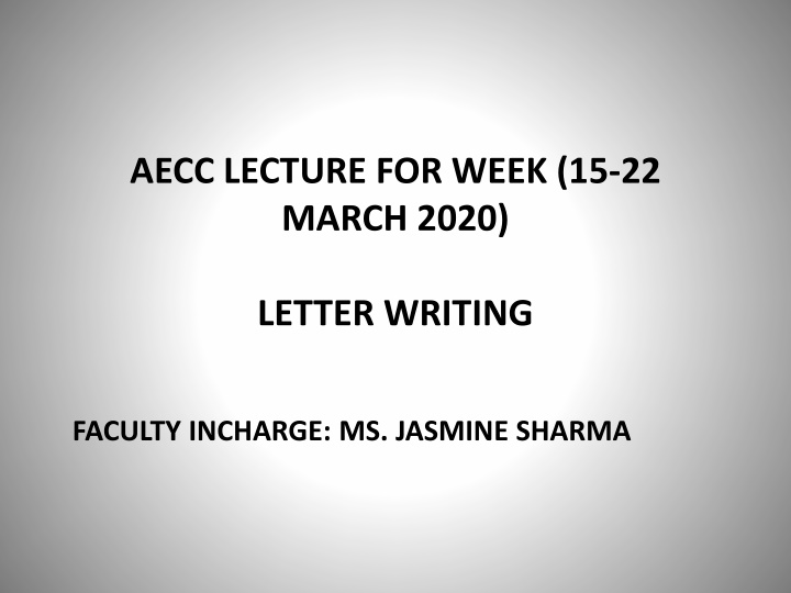 aecc lecture for week 15 22 march 2020