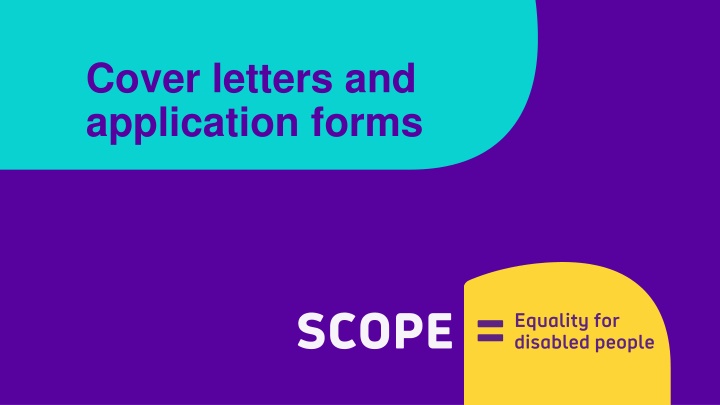 cover letters and application forms