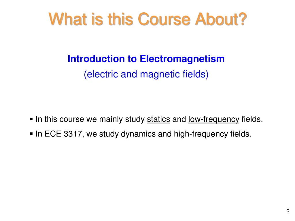 what is this course about