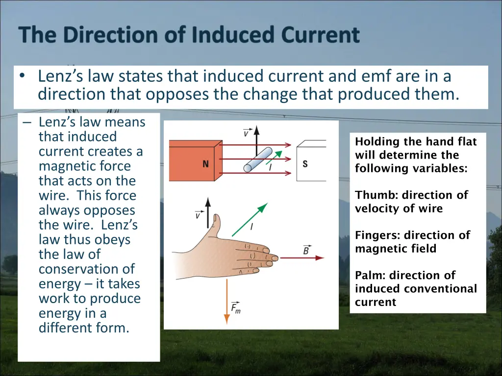 lenz s law states that induced current