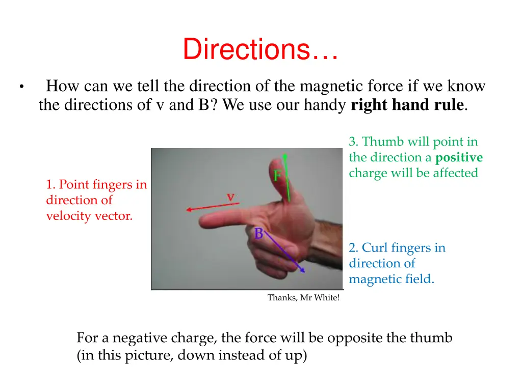 directions