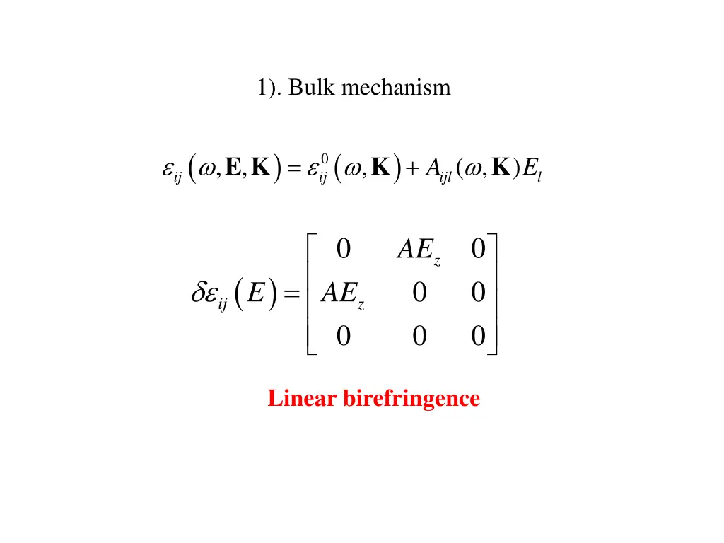 1 bulk mechanism