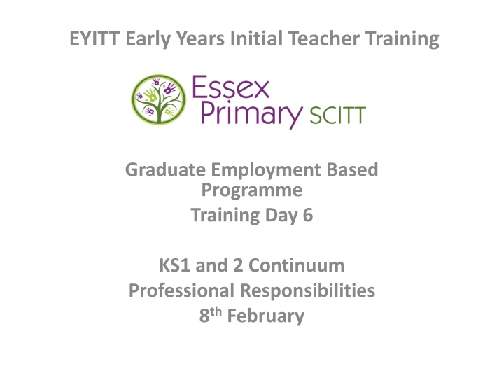 eyitt early years initial teacher training