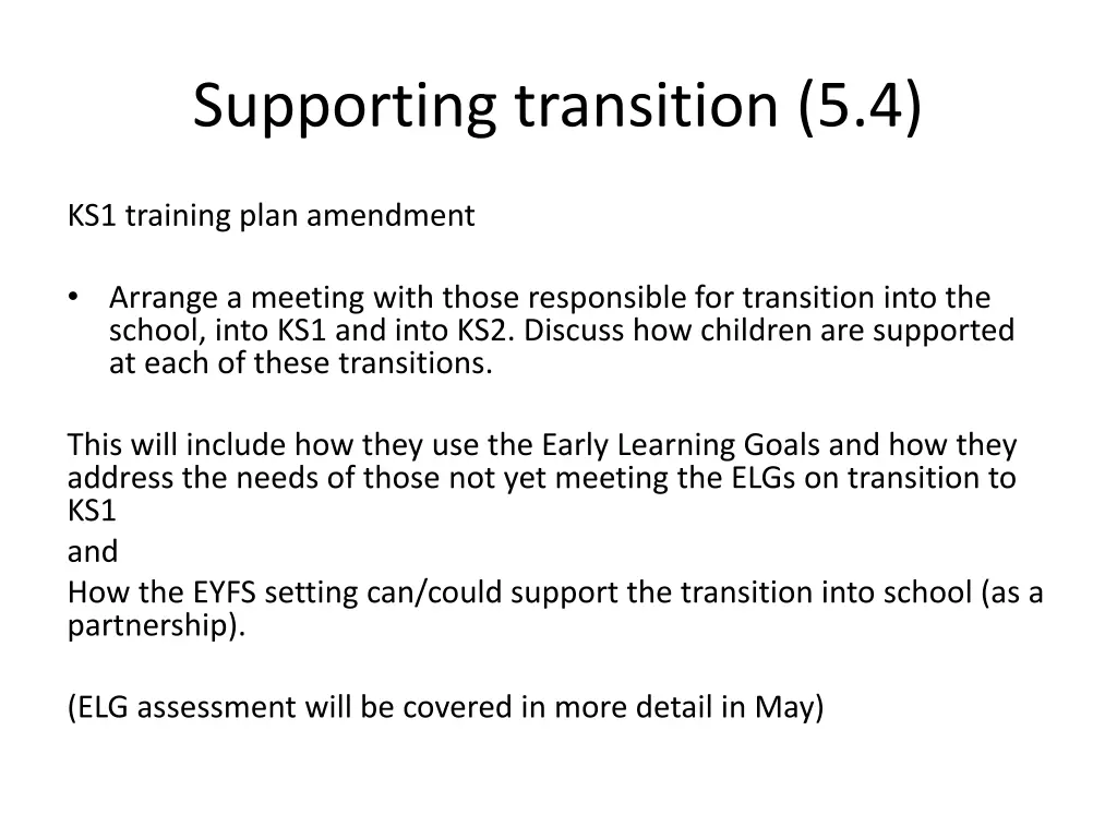 supporting transition 5 4