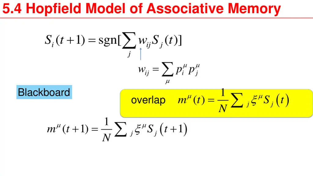 5 4 hopfield model of associative memory 2