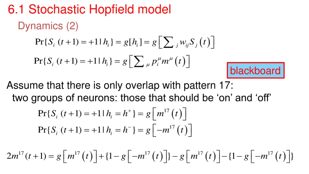 6 1 stochastic hopfield model 1