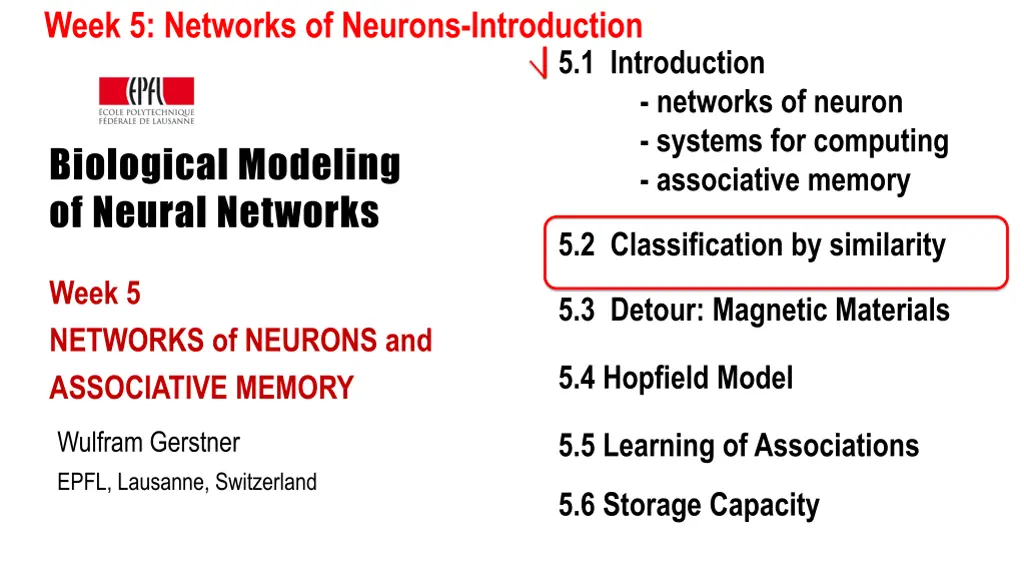 week 5 networks of neurons introduction 1