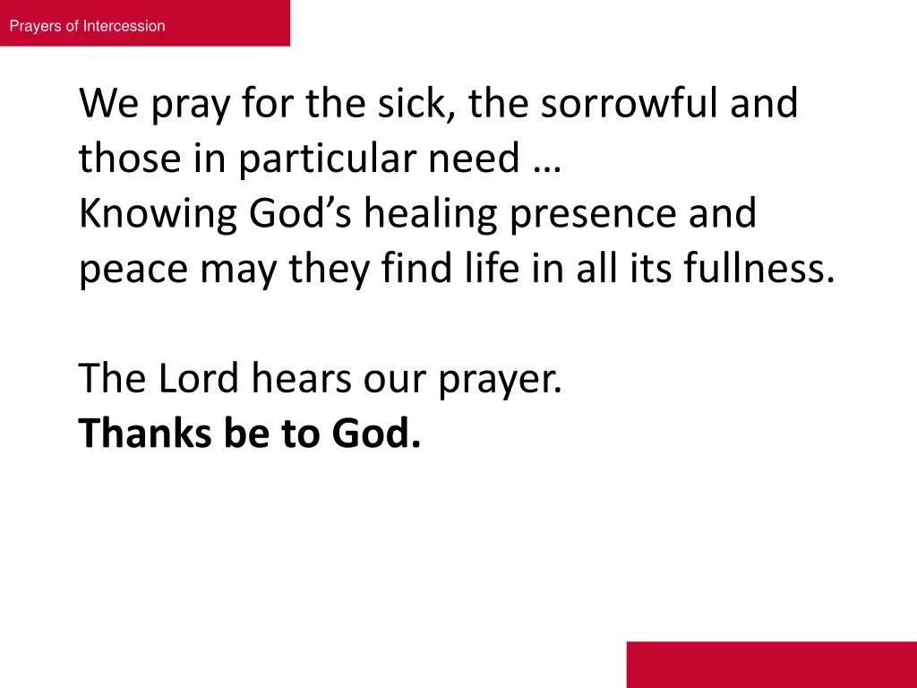 prayers of intercession 4