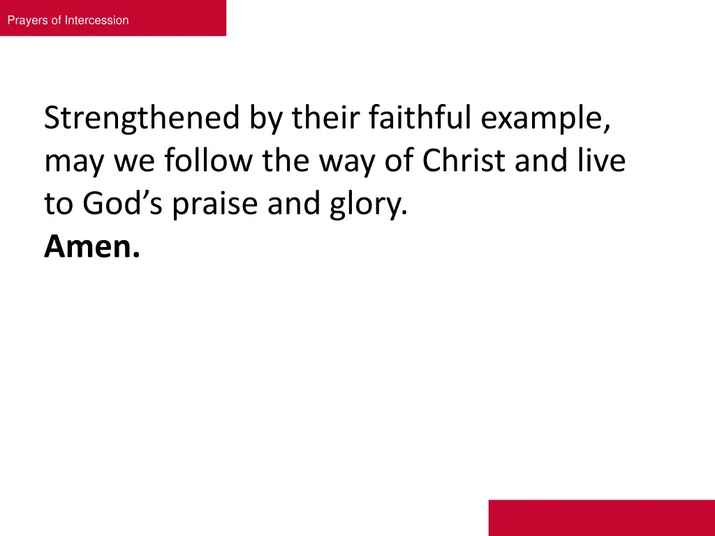prayers of intercession 6