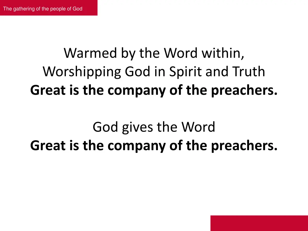 the gathering of the people of god 1