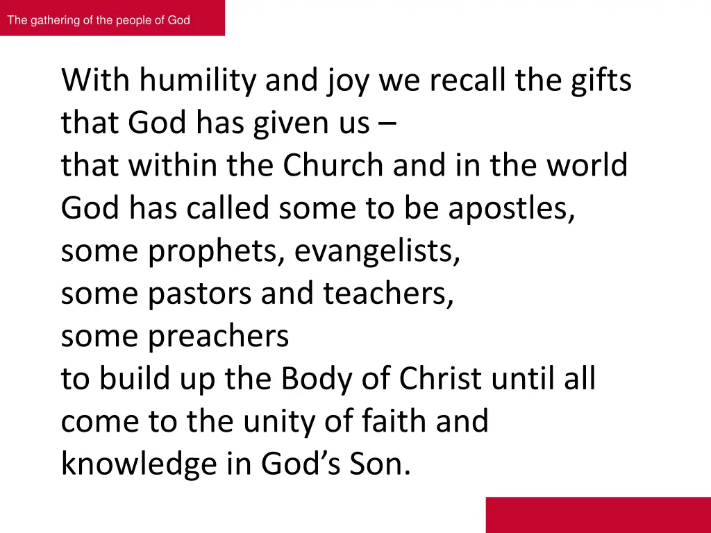 the gathering of the people of god 3