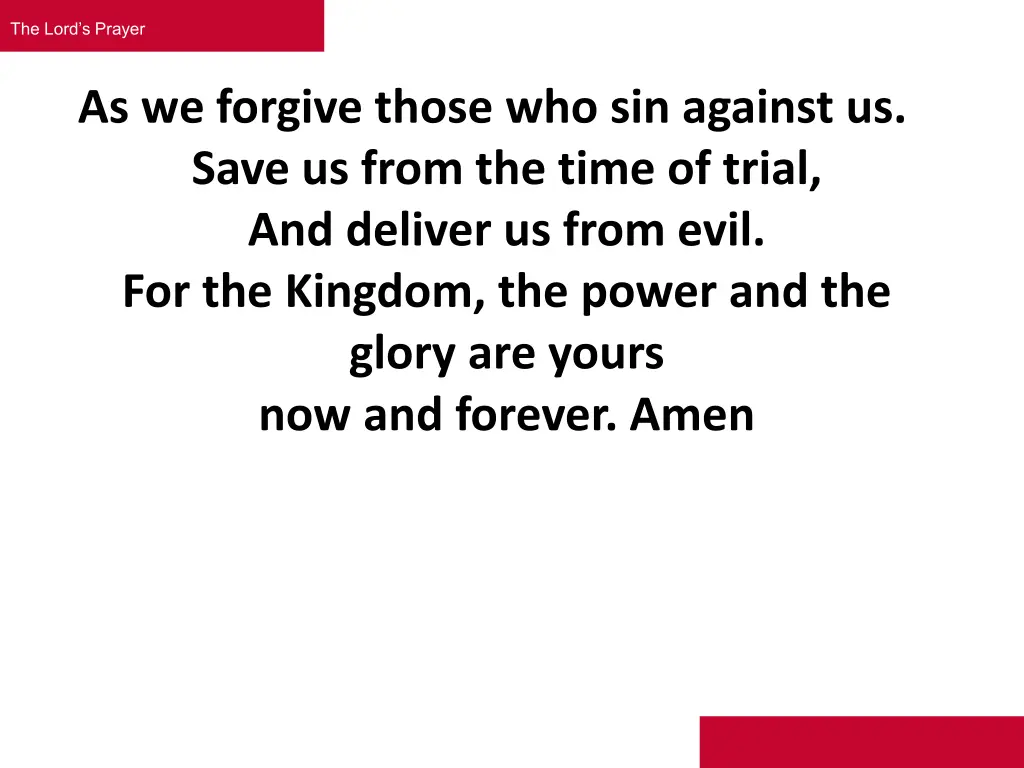 the lord s prayer 1