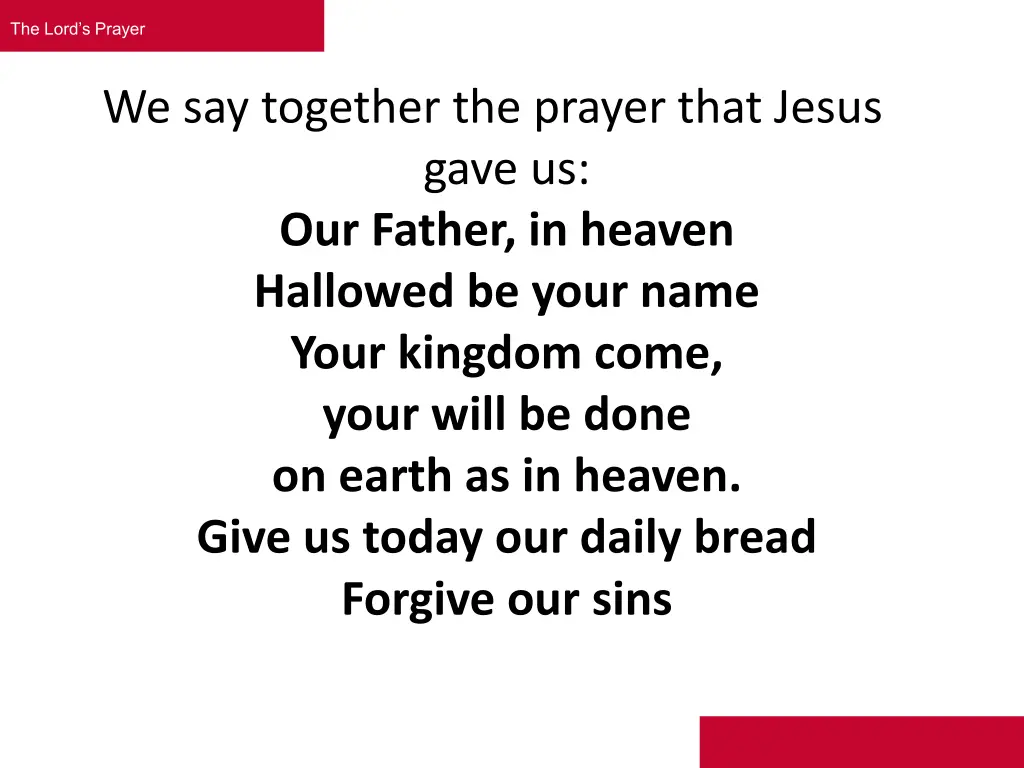 the lord s prayer