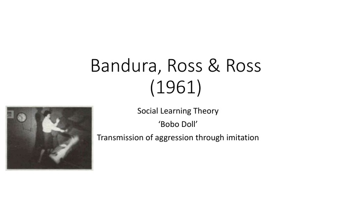 bandura ross ross 1961