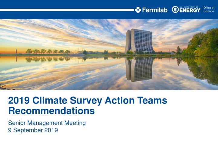 2019 climate survey action teams recommendations
