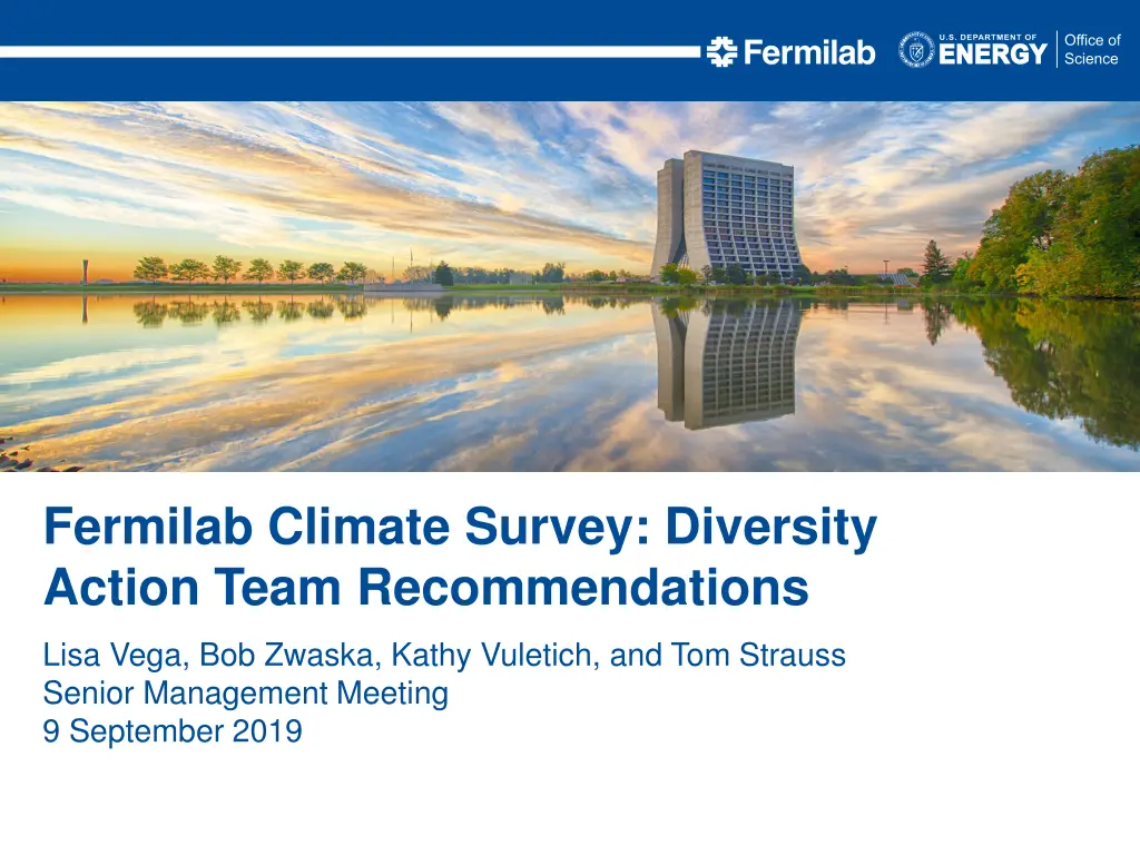 fermilab climate survey diversity action team