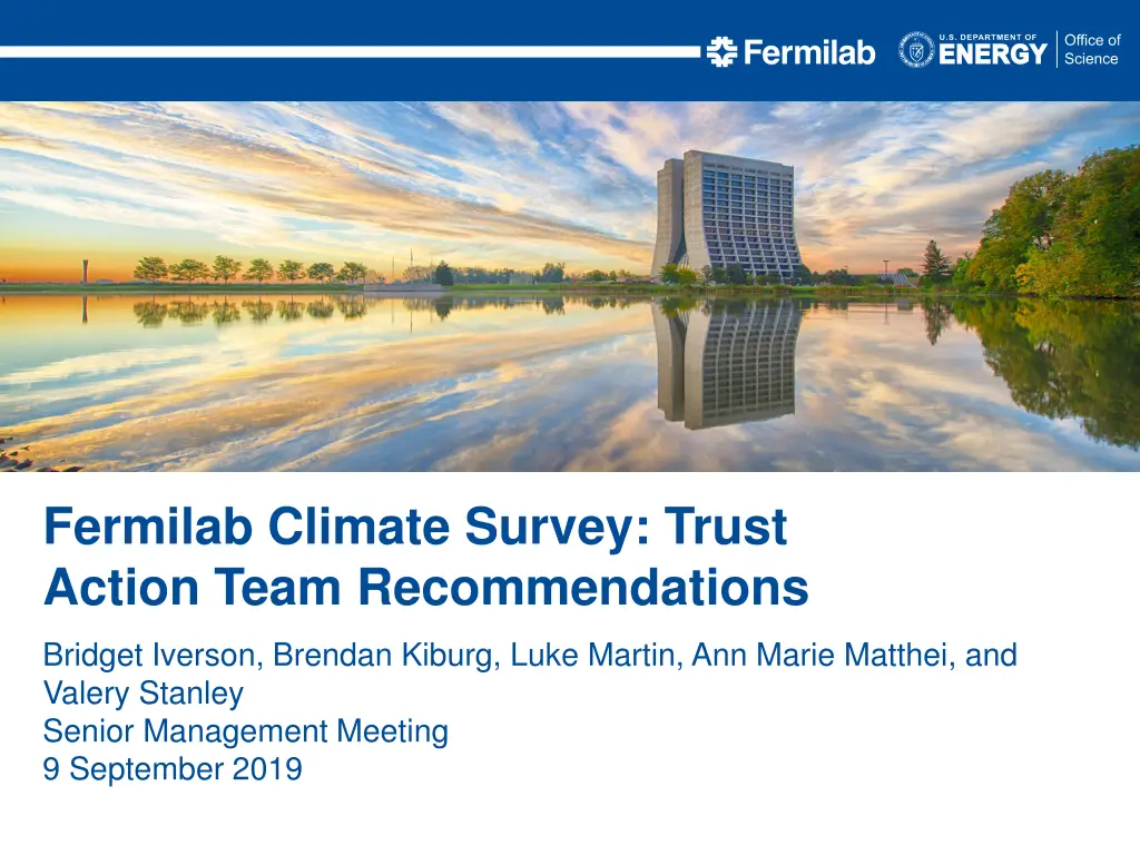 fermilab climate survey trust action team