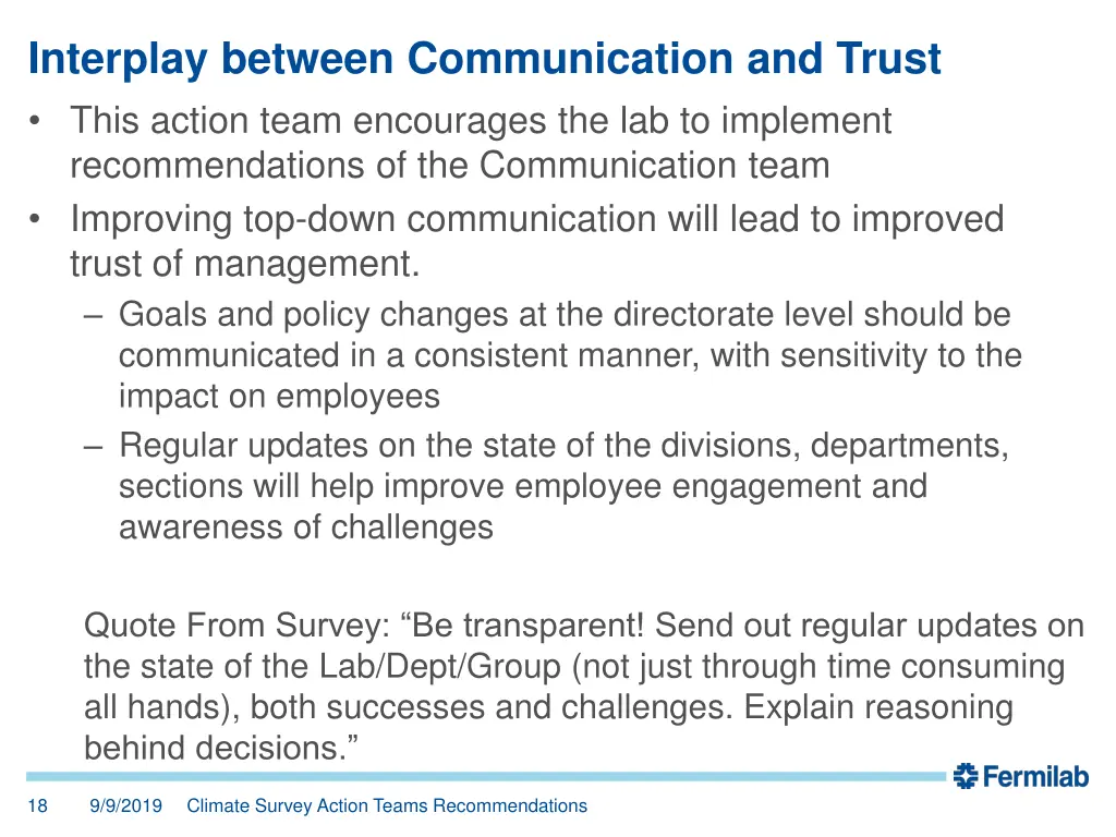 interplay between communication and trust