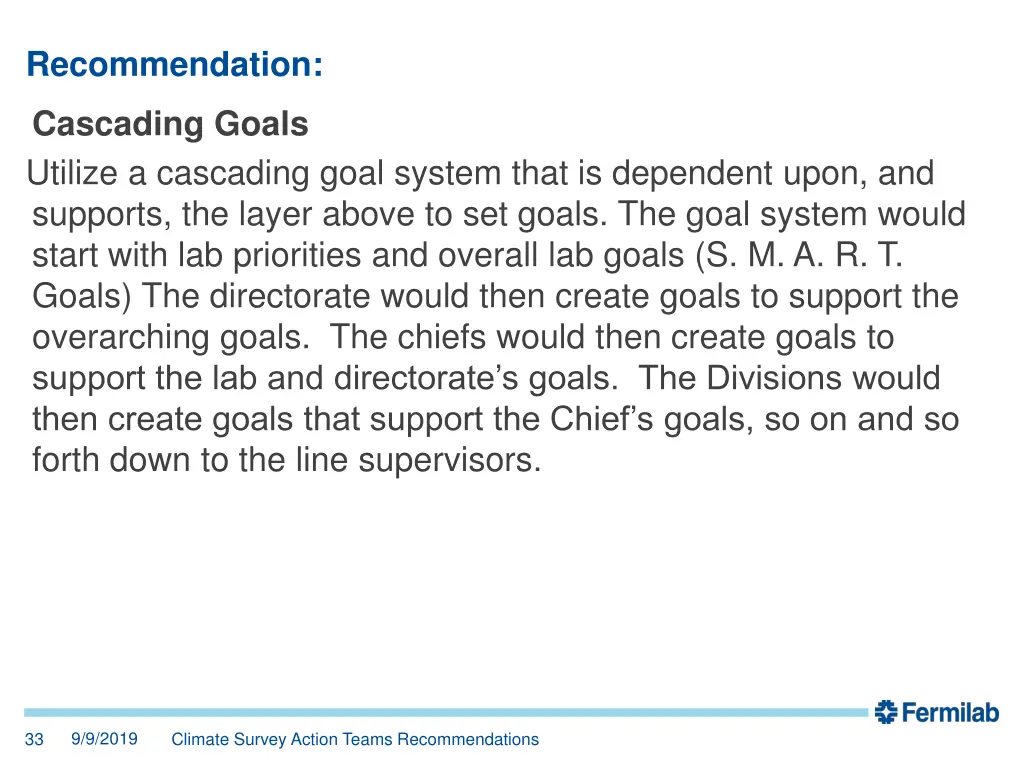 recommendation