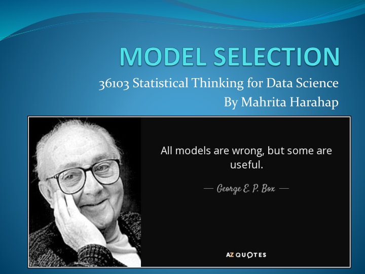 36103 statistical thinking for data science