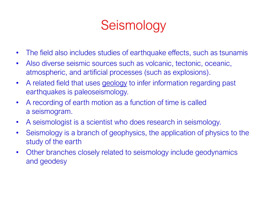 seismology 1