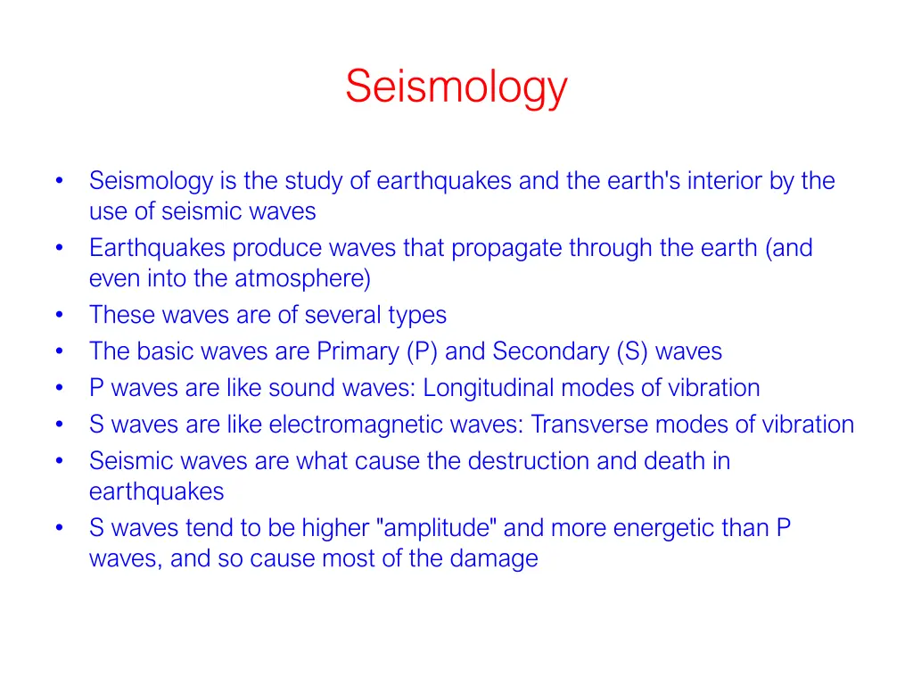seismology