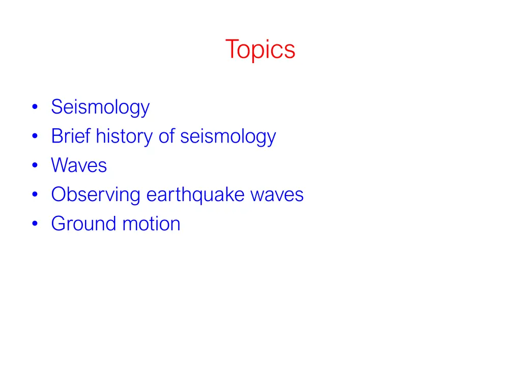 topics