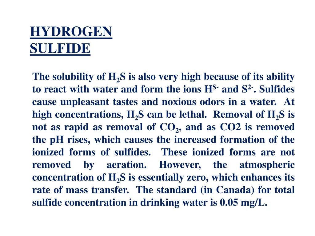 hydrogen sulfide