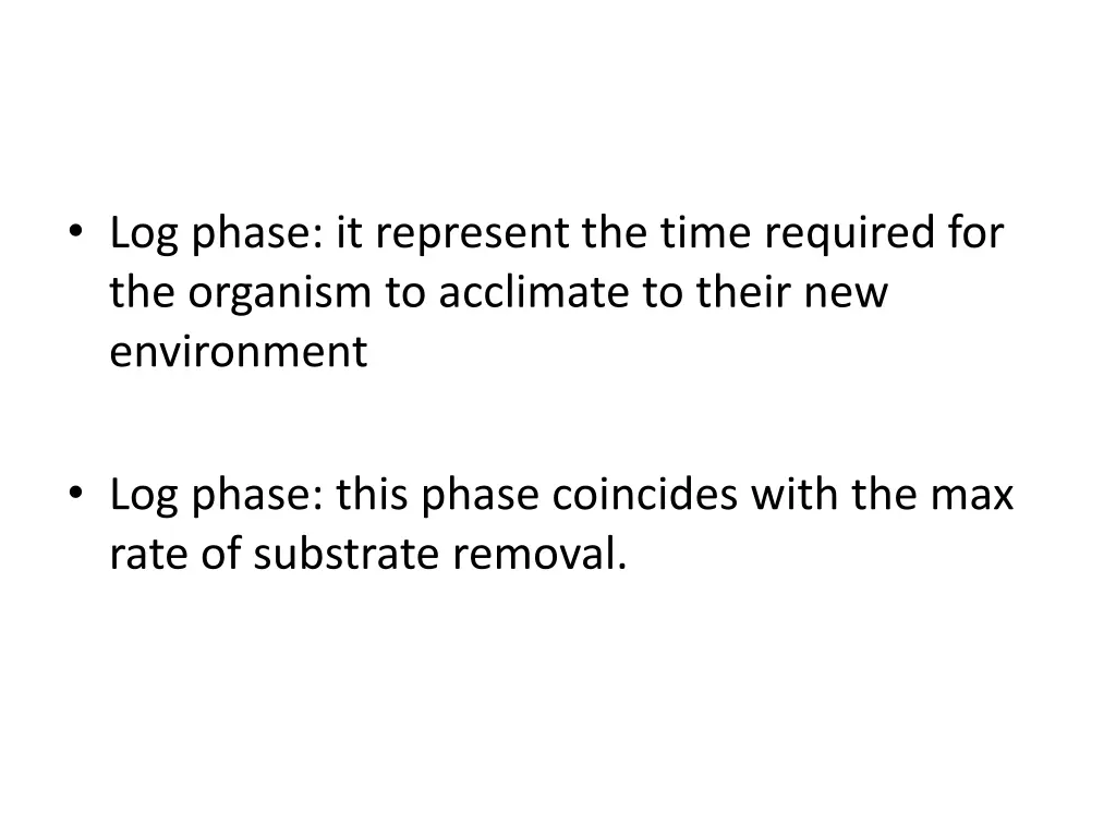 log phase it represent the time required