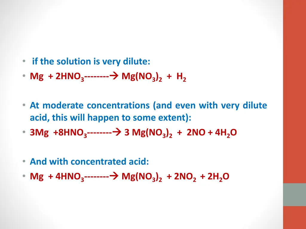 if the solution is very dilute mg 2hno 3