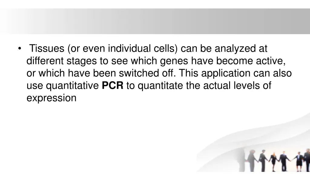 tissues or even individual cells can be analyzed