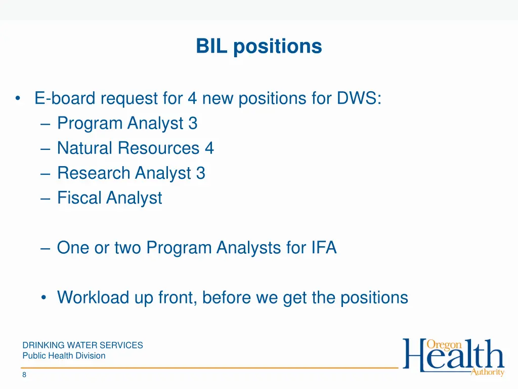 bil positions
