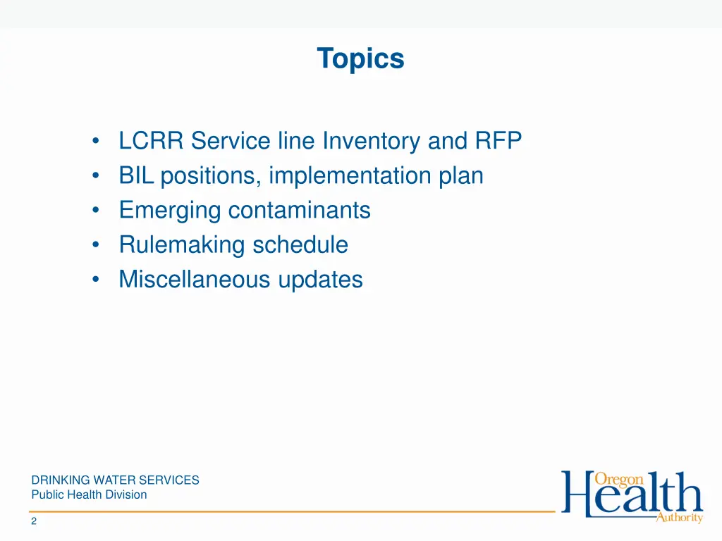 topics