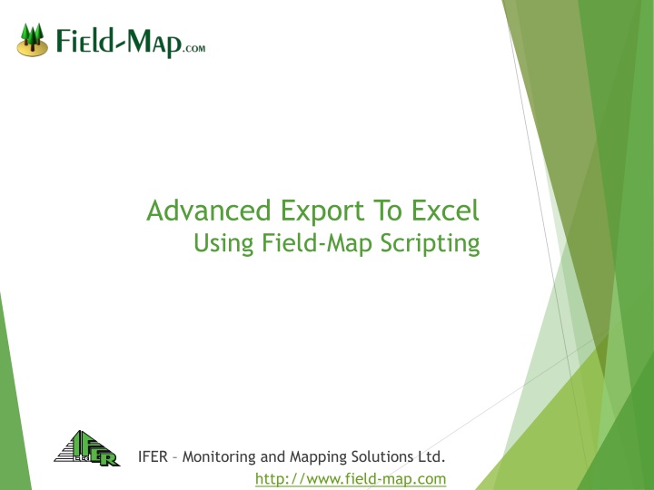 advanced export to excel using field map scripting