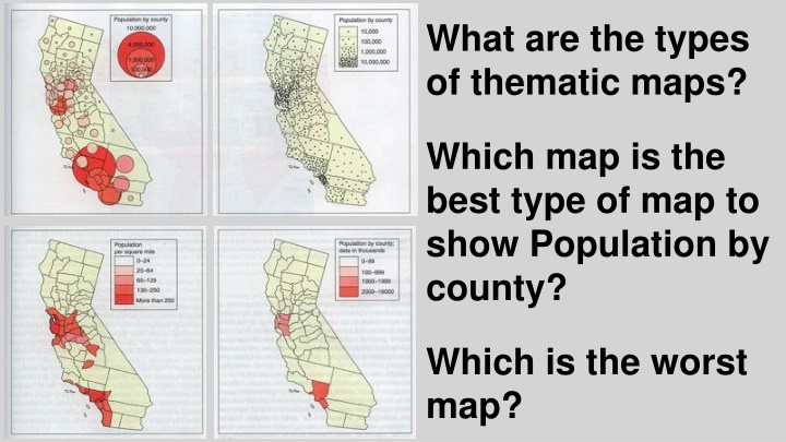 what are the types of thematic maps