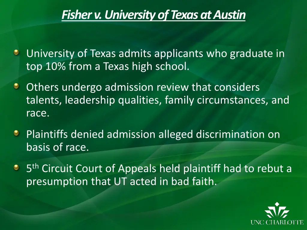fisher v university of texas at austin