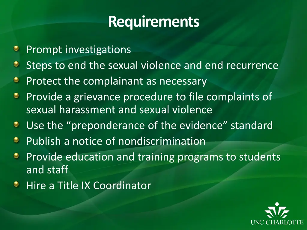 requirements