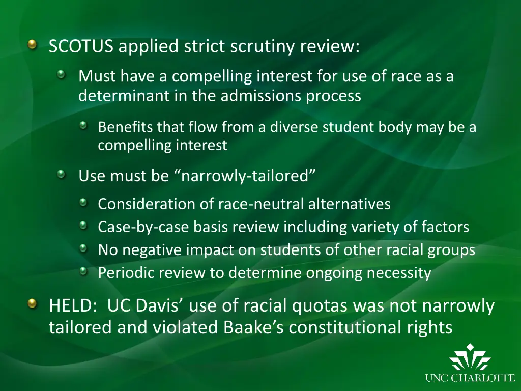 scotus applied strict scrutiny review