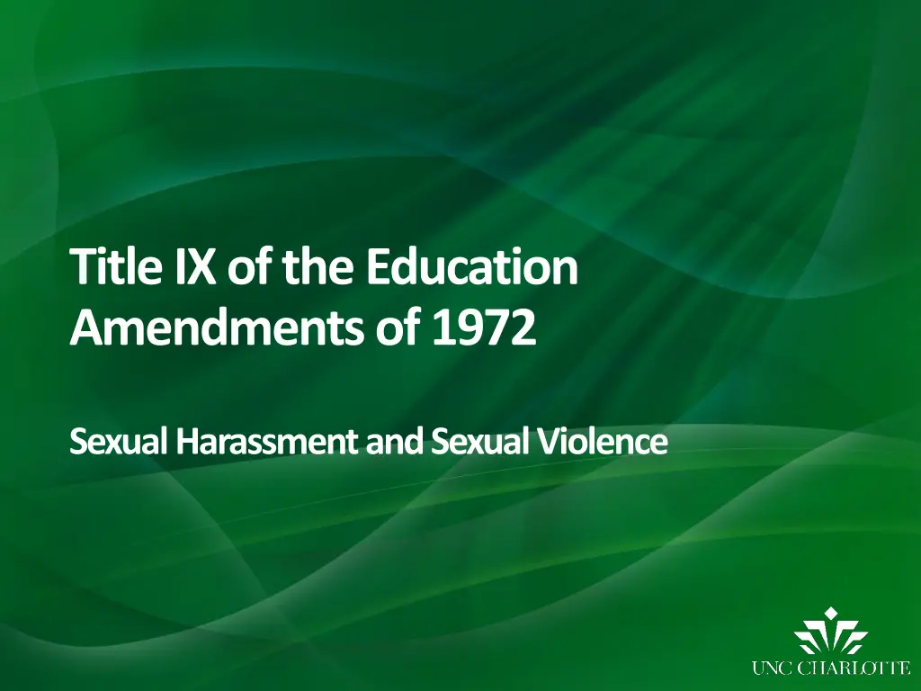 title ix of the education amendments of 1972